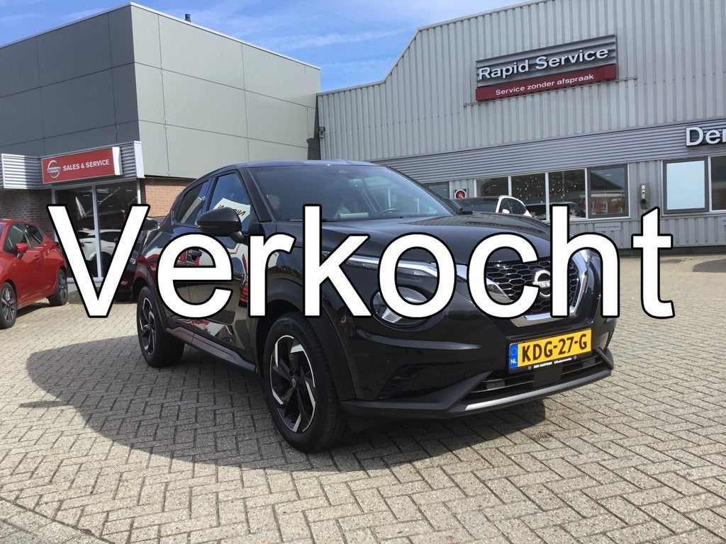 Nissan Juke 1.0 DIG-T DCT N-Connecta (bj 2023, automaat), 12 maanden, Euro 6, 116 pk, Zwart