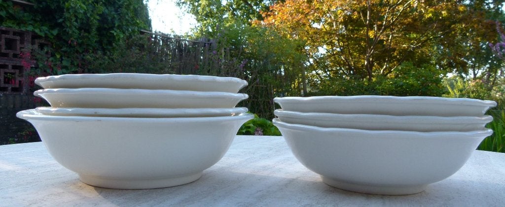 Super Set Witte Regout en Boch Groente / Serveer Schalen, Antiek en Kunst, Antiek | Schalen, Ophalen of Verzenden