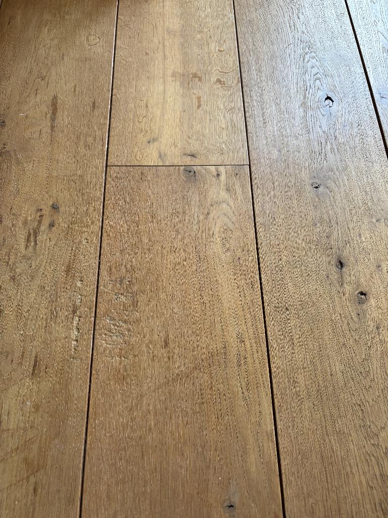 Massief eiken vloerplanken ca. 45m2, Ophalen, Gebruikt, 50 tot 150 cm, Vloerdelen of -planken