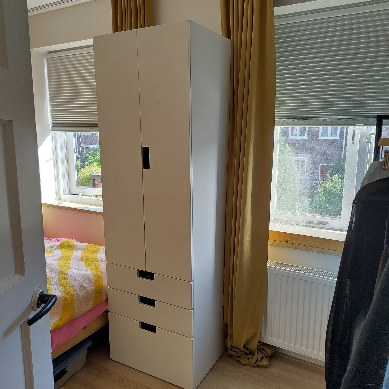 hoge witte Ikea kast Stuva, Ophalen, Gebruikt, Met lade(s), 50 tot 100 cm