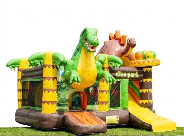 Springkussen Te Huur: Multifun Dinopark, Ophalen of Verzenden