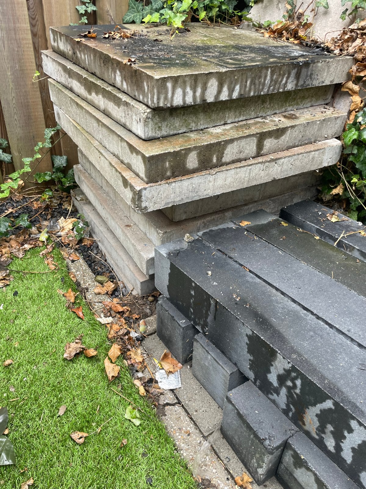 Betonnen tegels, Tuin en Terras, Ophalen, Gebruikt, 10 m² of meer, Beton