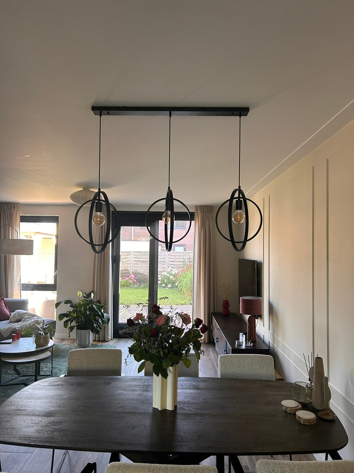 Hanglamp, Huis en Inrichting, Lampen | Hanglampen, Ophalen, Industriele lamp, E27 (groot), Zo goed als nieuw