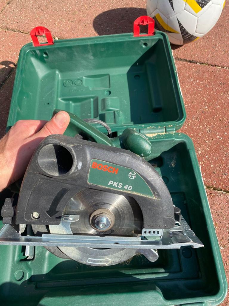 Bosch zaagmachine, Ophalen, Gebruikt, 1200 watt of meer, 30 tot 70 mm