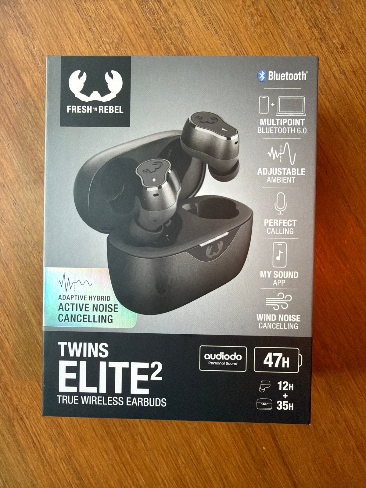 Fresh 'n Rebel Twins Elite 2 True Wireless Earbuds, Bluetooth, Ophalen of Verzenden, Zo goed als nieuw, Zwart