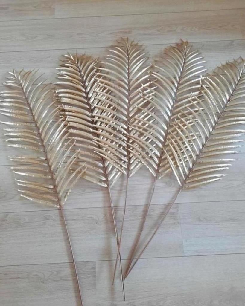XXL Gouden Decoratieve Palmbladeren, Ophalen of Verzenden, Nieuw