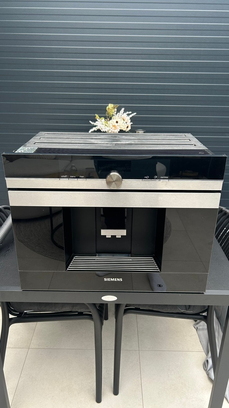 Siemens inbouw koffiemachine - Gebruikt, Ophalen, Gebruikt, Espresso apparaat, 10 kopjes of meer