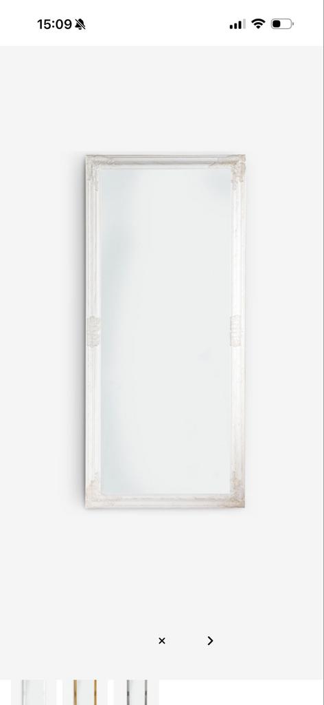 Nieuwe JYSK NORDBORG Spiegel 72x162 cm wit, Huis en Inrichting, Ophalen, Nieuw, 150 tot 200 cm, Rechthoekig