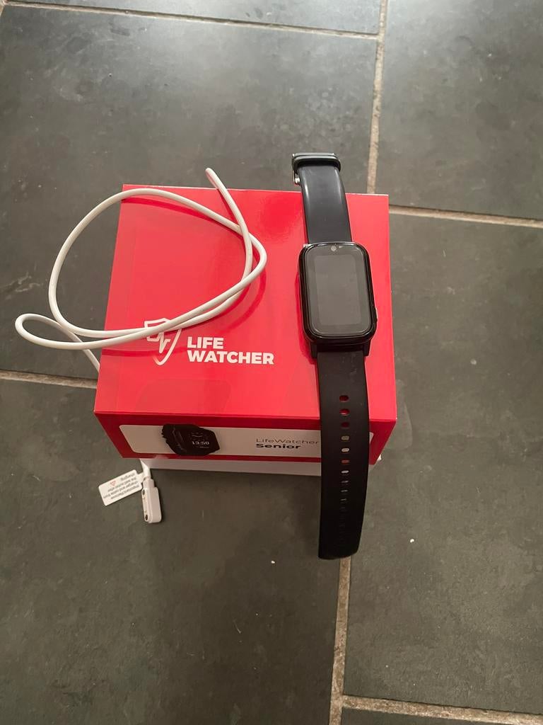Life watcher senior, Zwart, Ophalen of Verzenden, Zo goed als nieuw, Waterdicht