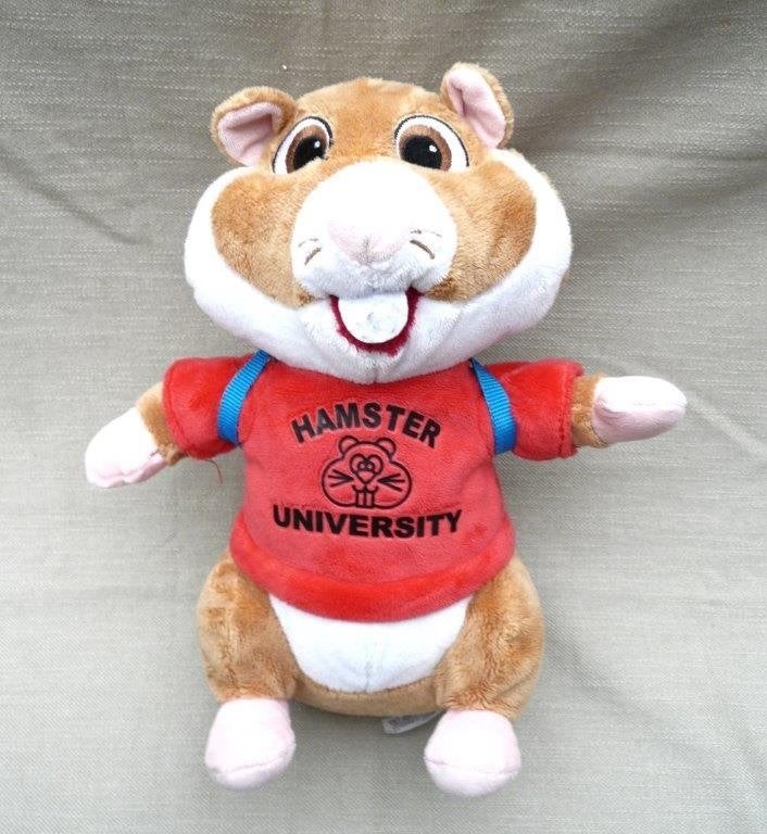 Albert Heijn hamster university met rugzak en schrift 28 cm., Ophalen of Verzenden, Zo goed als nieuw, Overige typen, Albert Heijn