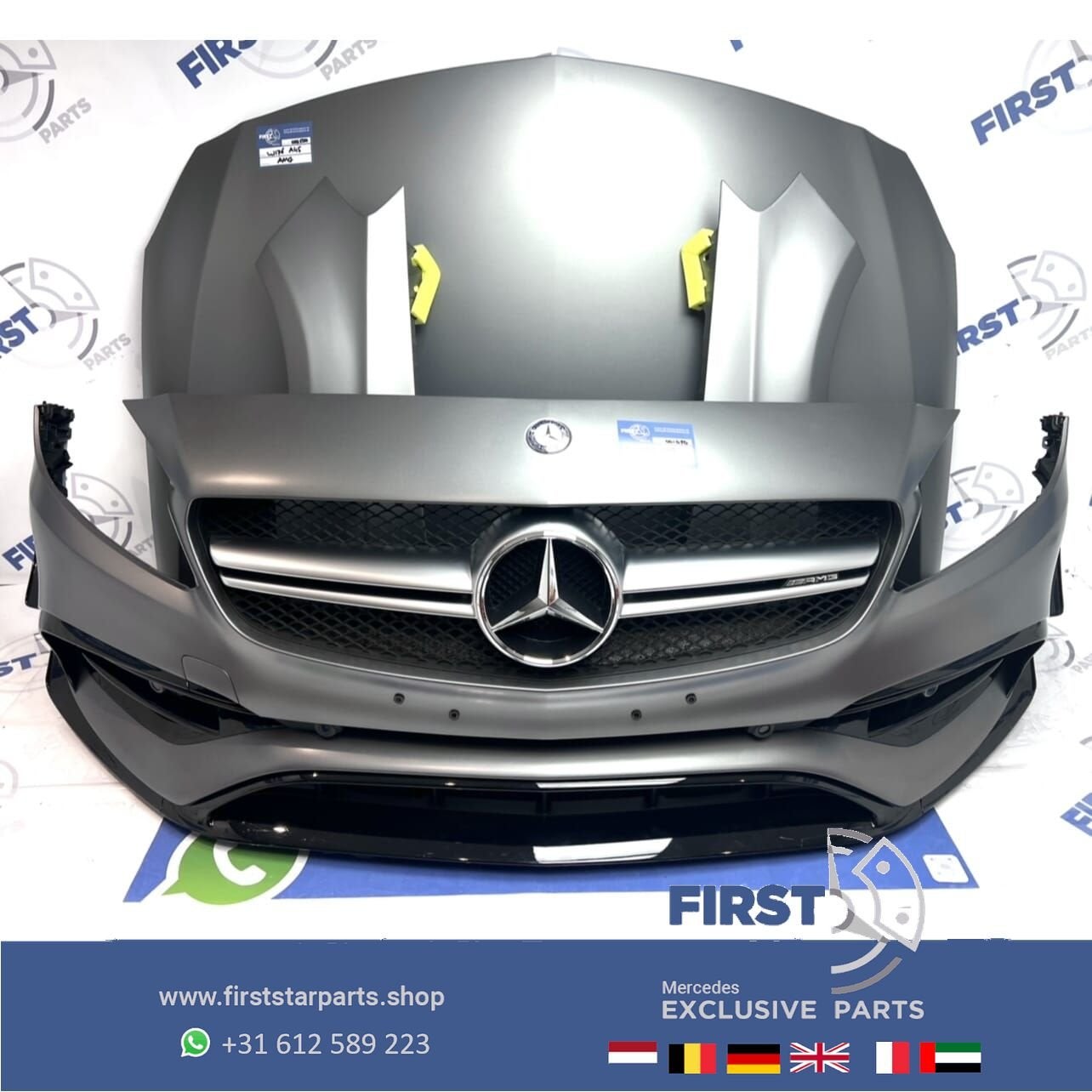 2016 W176 A45 AMG AERO PERFORMANCE PAKKET FACELIFT VOORKOP M, Gebruikt, -, Voor, Ophalen of Verzenden