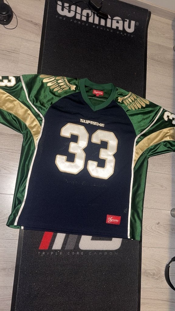 Supreme Wings Football Jersey Navy XL, Verzenden, Groen, Supreme, Maat 56/58 (XL)