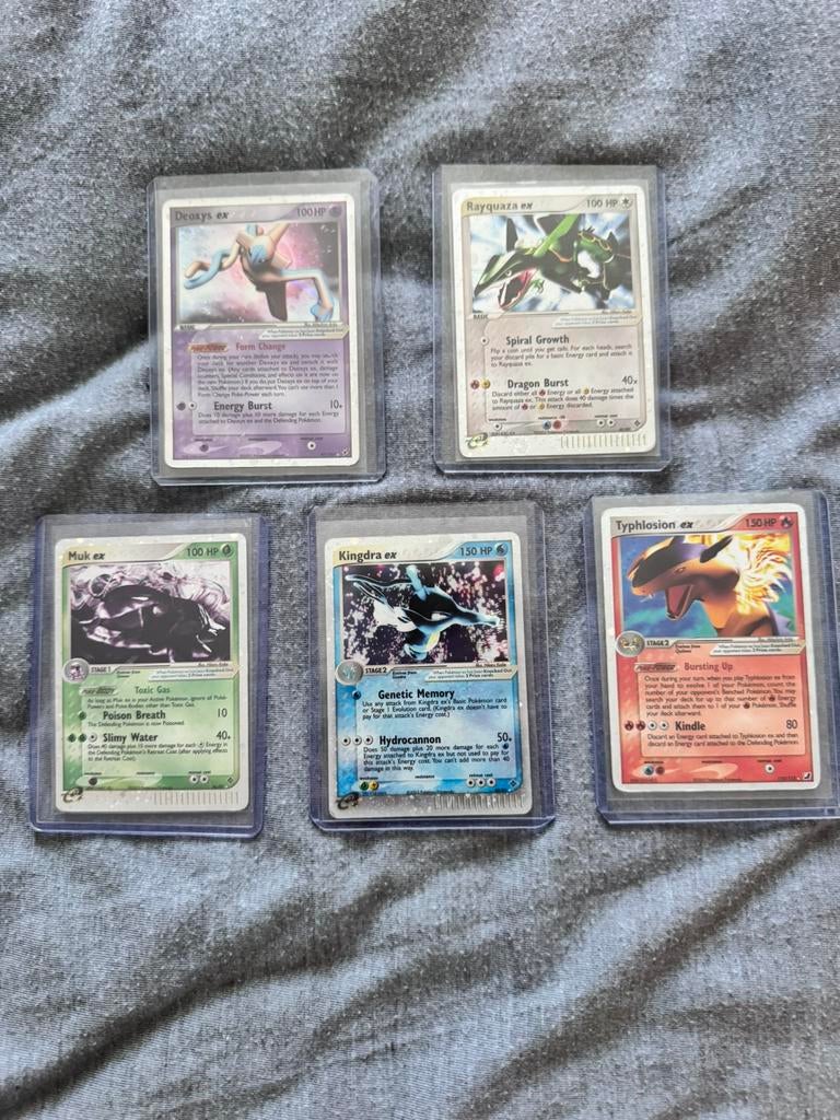 Pokemon EX kaarten - Vintage, Ophalen of Verzenden, Zo goed als nieuw, Meerdere kaarten