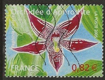 Frankrijk 239, orchidee, Verzenden, Gestempeld