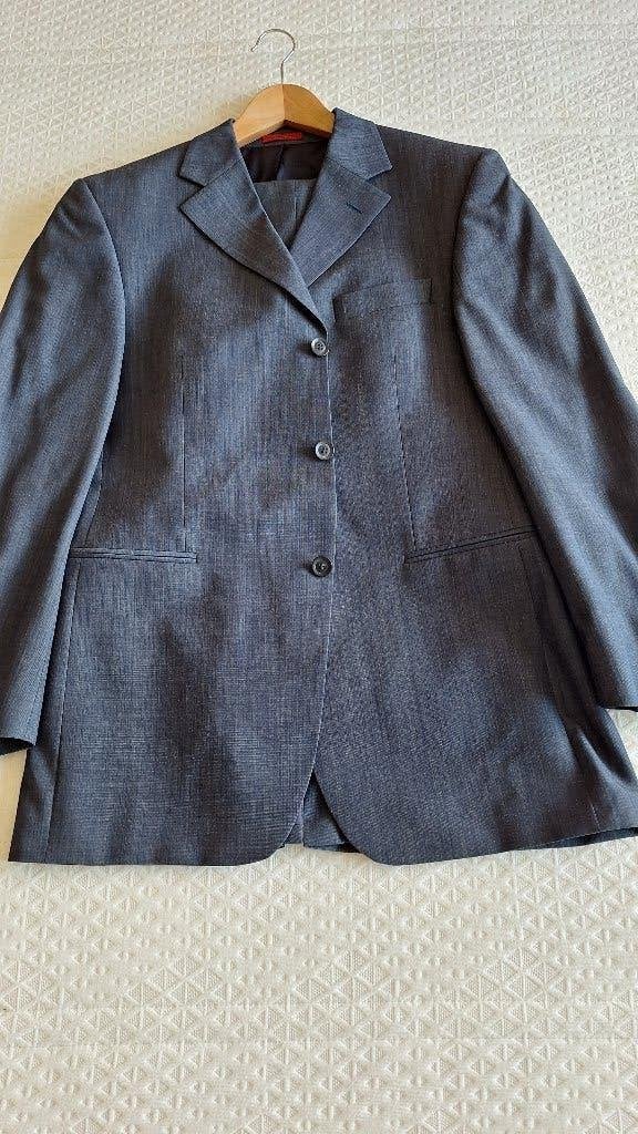 Kostuum, blauw met klein ruitje, Peter van Holland, mt 25/26, Kleding | Heren, Kostuums en Colberts, Blauw, Peter van Holland