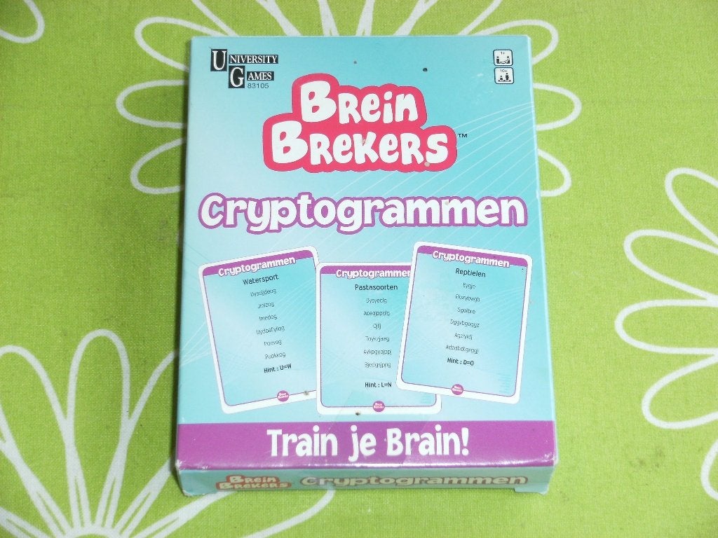 Breinbrekers Cryptogrammen-  train je brain, Een of twee spelers, Ophalen of Verzenden, Zo goed als nieuw