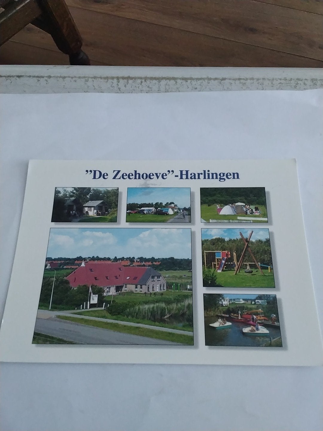 kaart Recreatie Camping De Zeehoeve Harlingen Friesland, Ophalen of Verzenden, 1960 tot 1980, Friesland