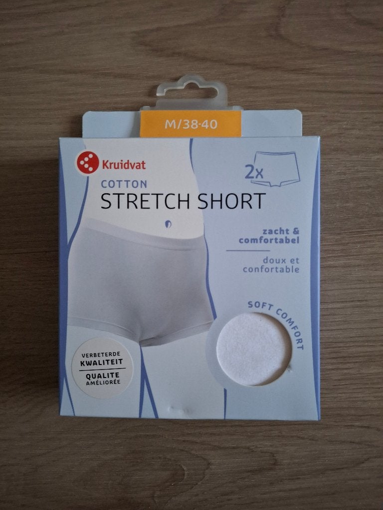 2 stuks dames onderbroek short, Kleding | Dames, Ondergoed en Lingerie, Kruidvat, Ophalen of Verzenden, Wit, Broekje of Short