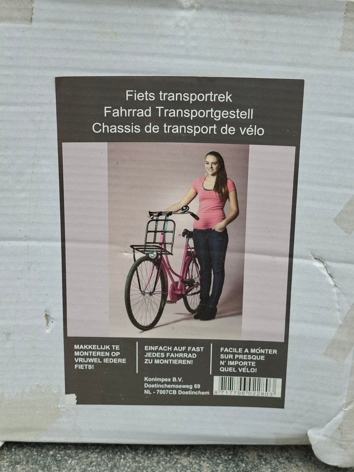 Fiets transportrek - Eenvoudig te monteren, Ophalen