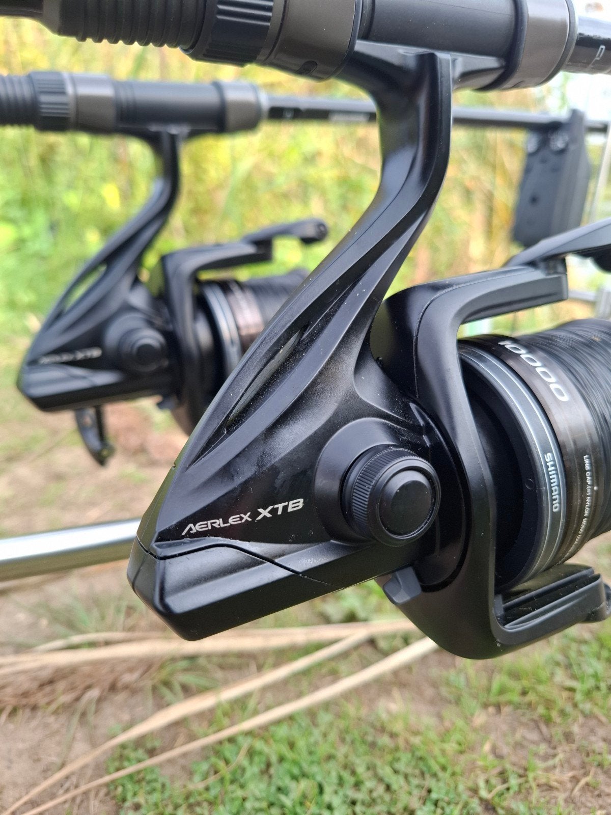 3x Shimano Aerlex XTB 10000  incl. Shimano Technium 0.40 mm, Watersport en Boten, Ophalen of Verzenden, Zo goed als nieuw, Molen
