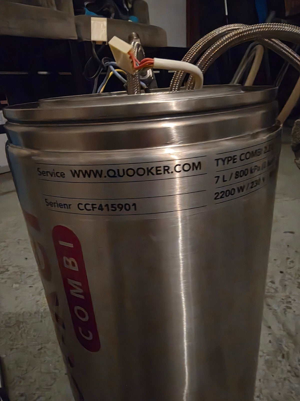 Quooker Combi 2.2 E boiler voor onderdelen, Ophalen, Niet werkend