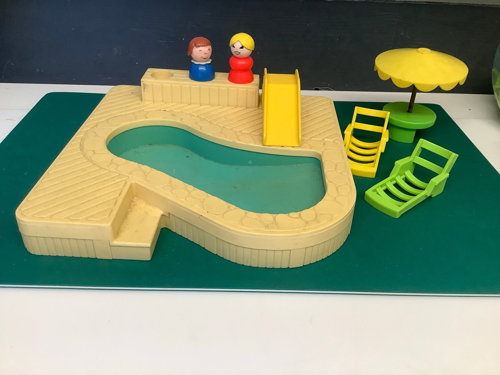 Vintage Fisher-Price Little People Zwembad Speelset, Ophalen of Verzenden, Gebruikt, Jongen of Meisje