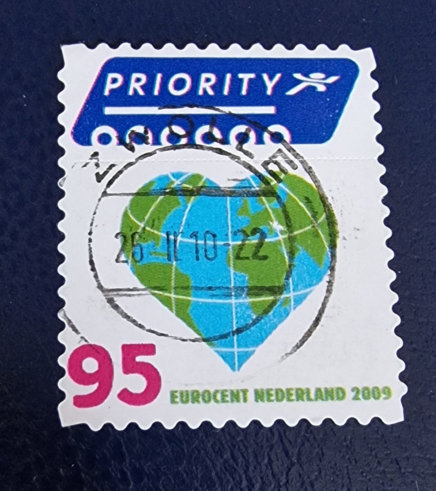 kv758 Postzegel Nederland 2009 Priority 95 Eurocent Gestempe, Ophalen of Verzenden, Na 1940, Gestempeld