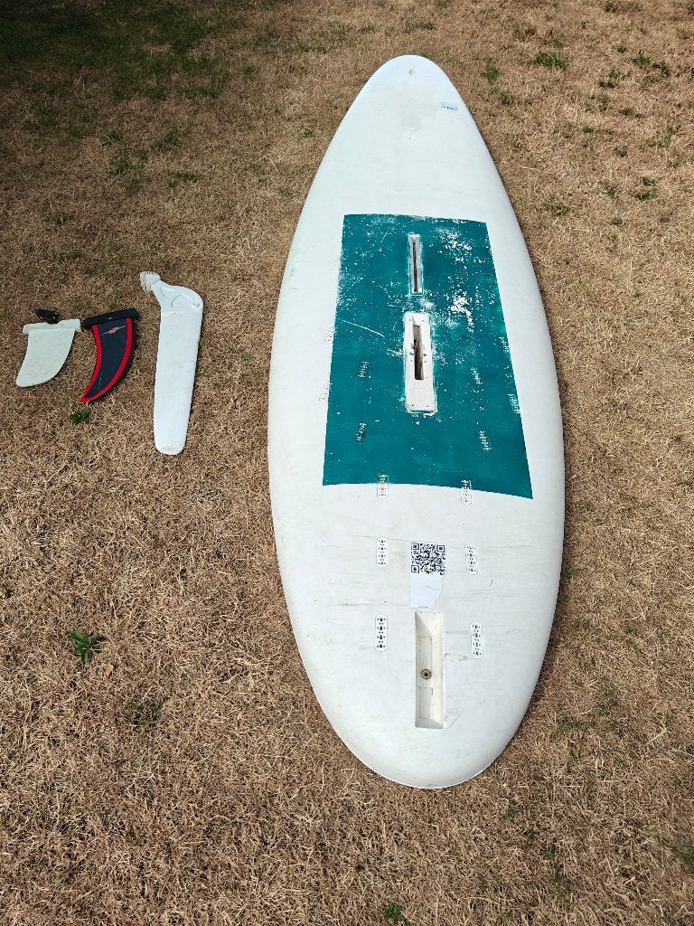 Beginnersbord 175 liter met zwaard Hejfly Mambo No2, Watersport en Boten, Windsurfen, 250 tot 300 cm, Gebruikt, Met zwaard, Plank