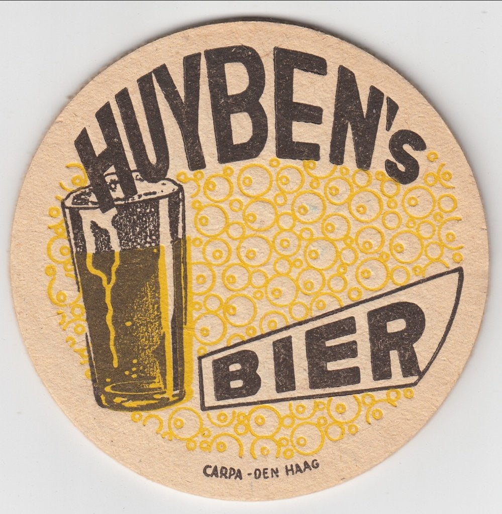 1 HUYBEN'S BIERVILTJE, Ophalen of Verzenden, Gebruikt, Viltje(s), Overige merken