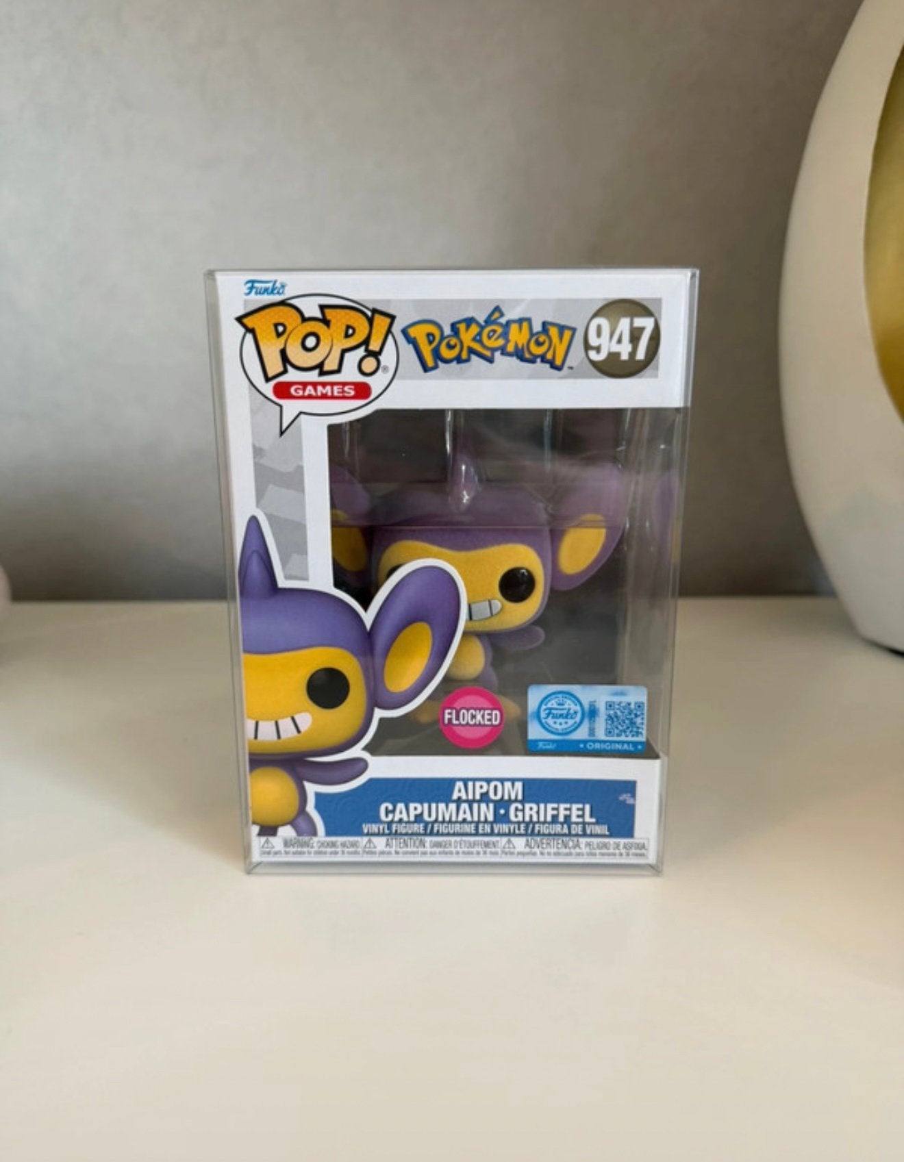 Funko Pop Pokémon Aipom flocked 947, Ophalen, Nieuw