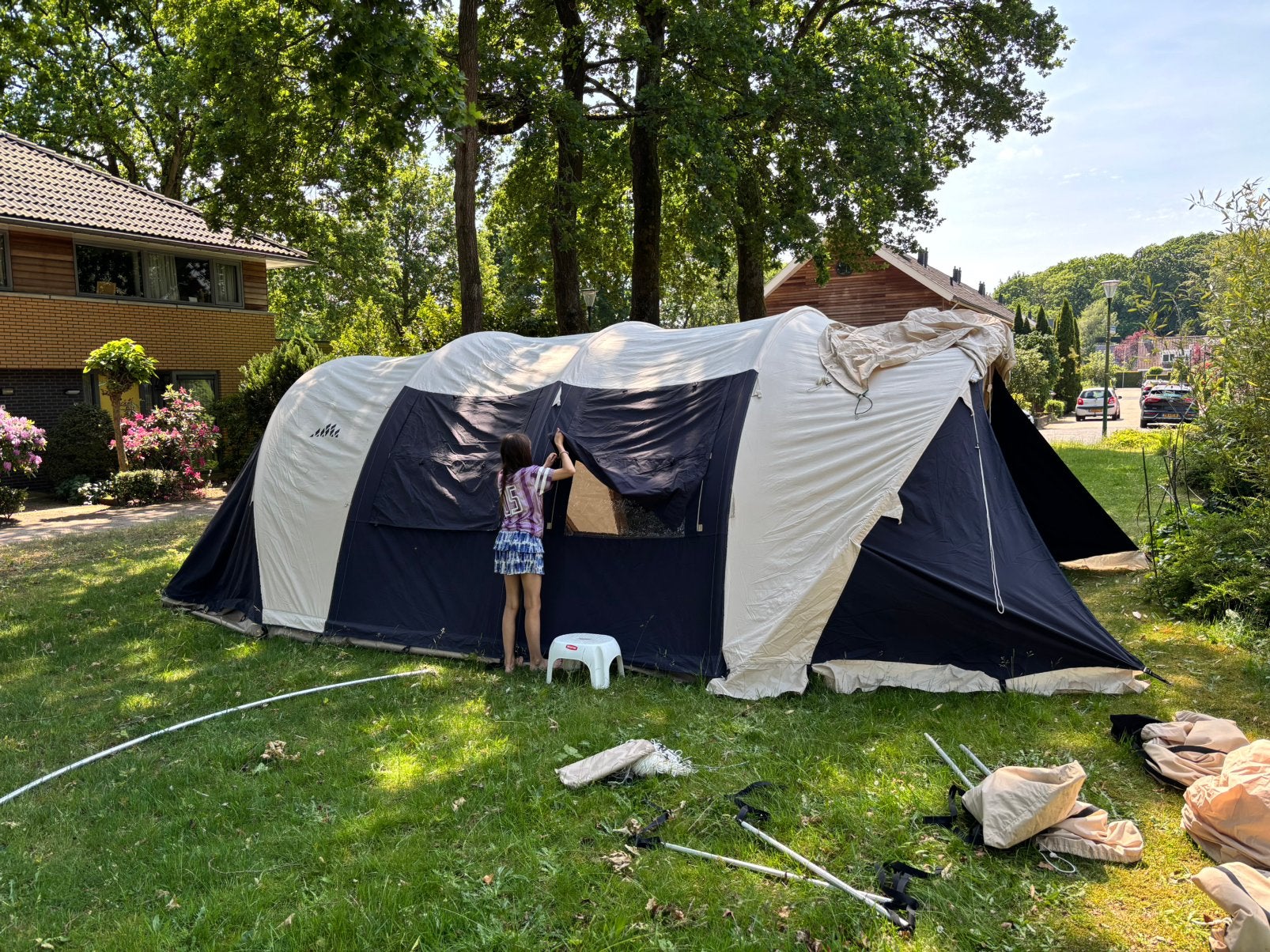 Obelink Trail 600 TC - zeer ruime 6 persoons tent, Caravans en Kamperen, Tenten, Ophalen, Zo goed als nieuw, Tot en met 6