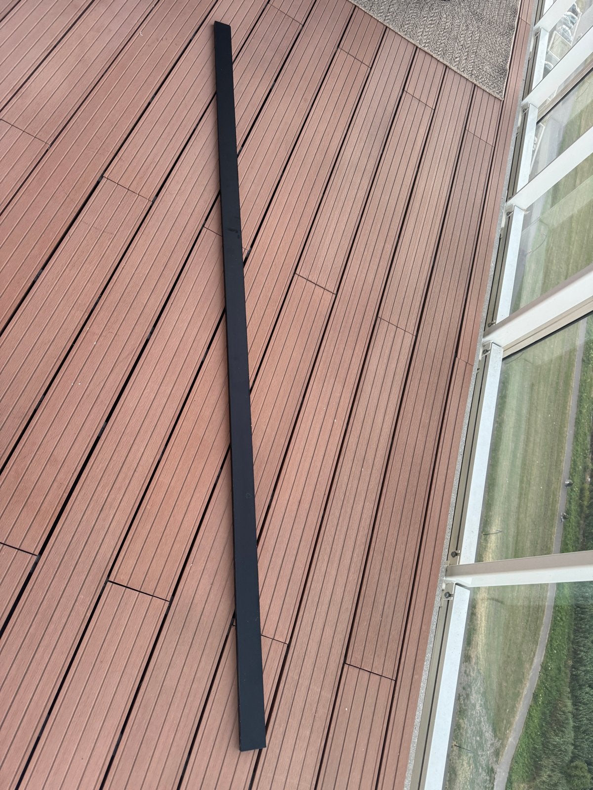 IKEA Kungsbacka bedekkingspaneel mat zwart 220x5,6 cm, Huis en Inrichting, Ophalen, Gebruikt