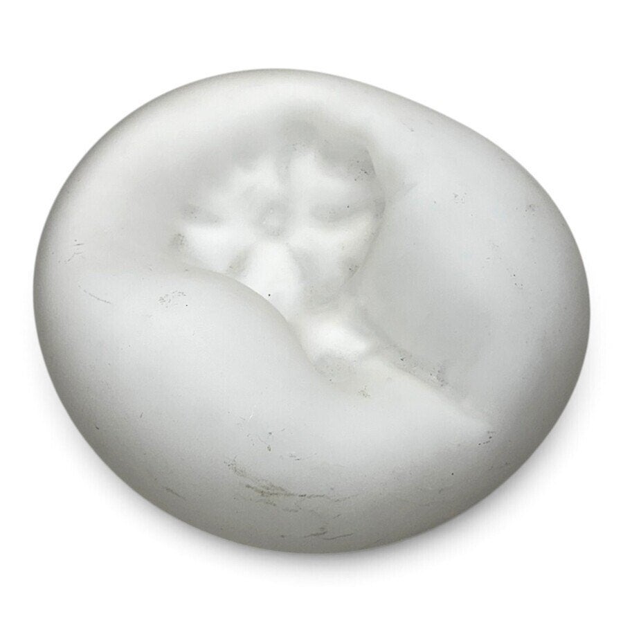Simone van Bakel voor Glasmuseum Leerdam, Glas, Wit, Gesigneerd, Ophalen of Verzenden