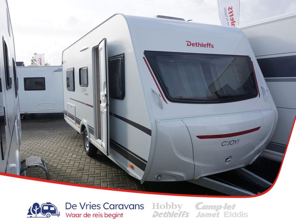 Dethleffs C'Joy Active 460 LE incl.active-pakket, Caravans en Kamperen, Overige typen, Bedrijf, Treinzit, Tot en met 3