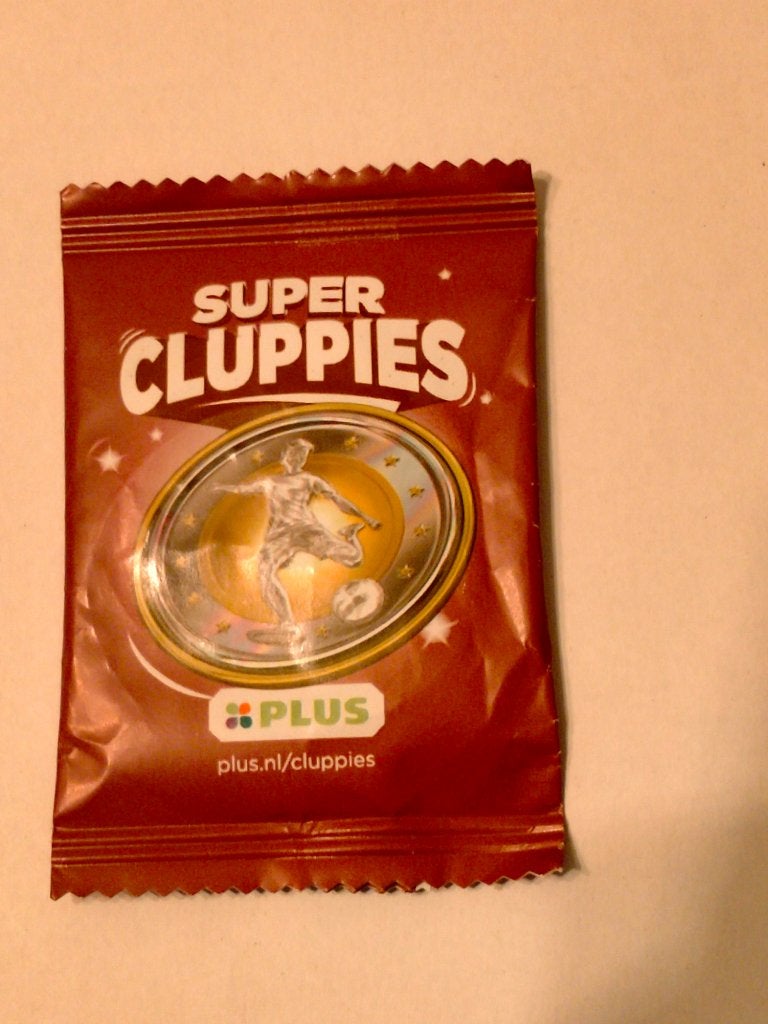 Voetballer super cluppie nr 1 plus munt supercluppie, Verzenden, Zo goed als nieuw, Overige binnenlandse clubs, Overige typen