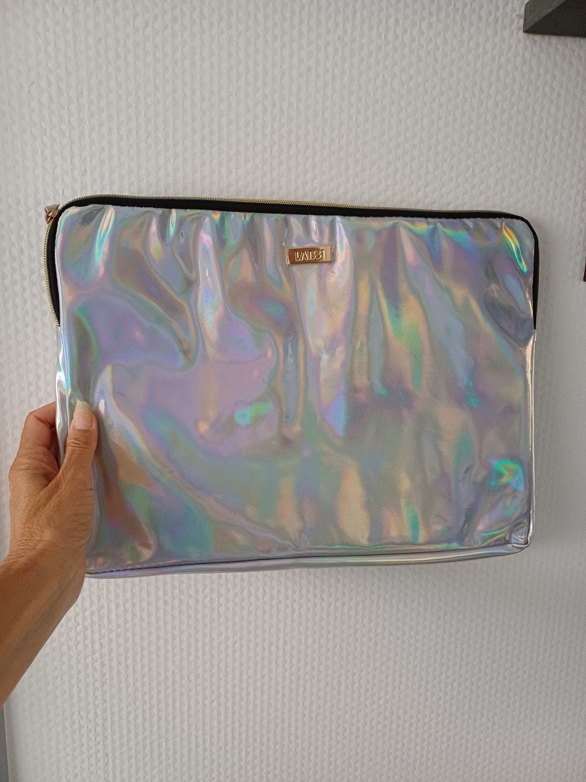 Iriserende / Holografische Laptopsleeve 15-16 inch, Computers en Software, Laptophoezen, Zo goed als nieuw, 15 inch, Ophalen of Verzenden