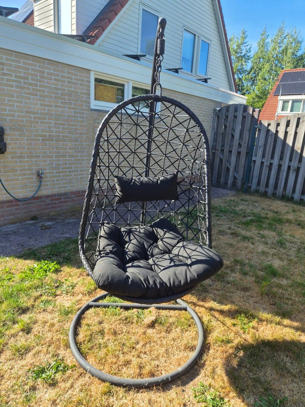 hangstoel/ egg chair, Tuin en Terras, Tuinstoelen, Ophalen, Zo goed als nieuw, Rotan