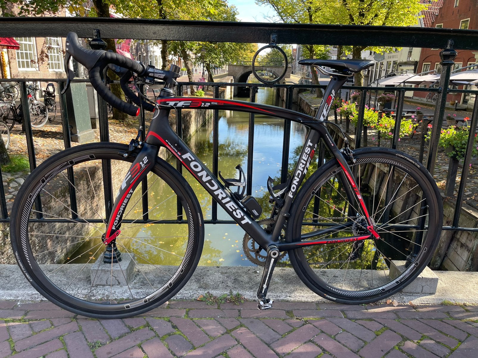 Fondriest TF3 1.2 full carbon racefiets. Campa EPS, Carbon, Velgrem, Zo goed als nieuw, Meer dan 20 versnellingen