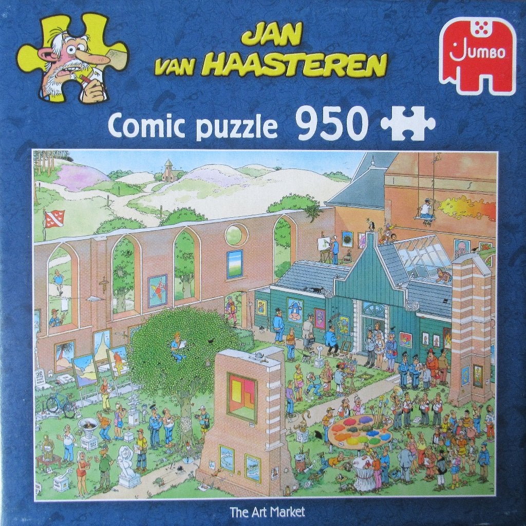 Jan van Haasteren - The Art Market, Ophalen of Verzenden, 500 t/m 1500 stukjes, Gebruikt, Legpuzzel