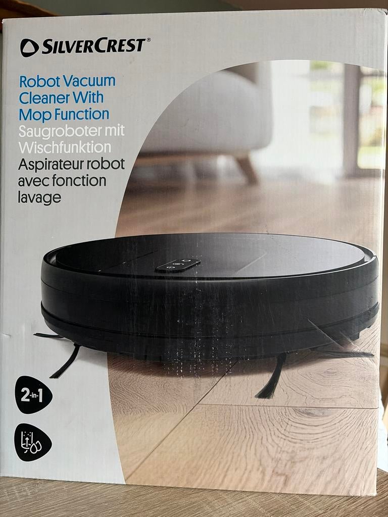SilverCrest Robot Stofzuiger met Dweilfunctie - Nieuw, Witgoed en Apparatuur, Stofzuigers, Ophalen, Nieuw, Robotstofzuiger, Minder dan 1200 watt