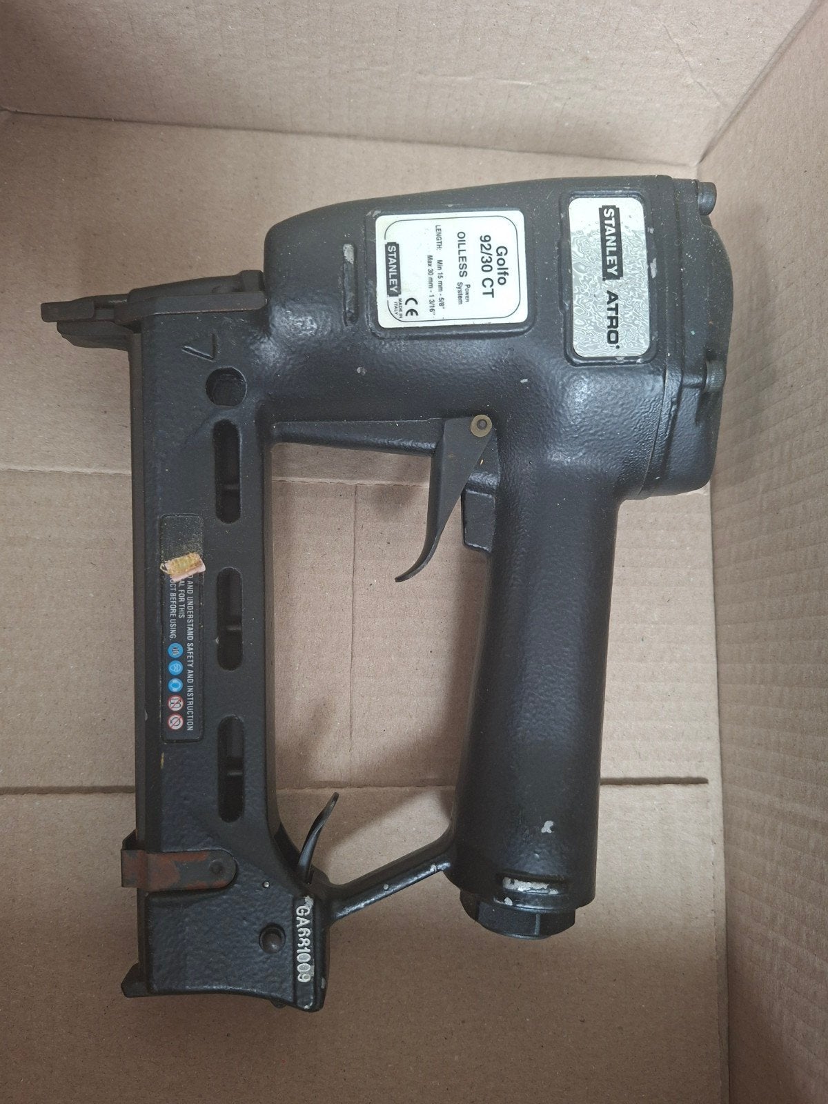 Stanley Atro Golfo 9230 CT Tacker/Nietmachine, Ophalen of Verzenden, Gebruikt, Tacker/nietmachine, Stanley