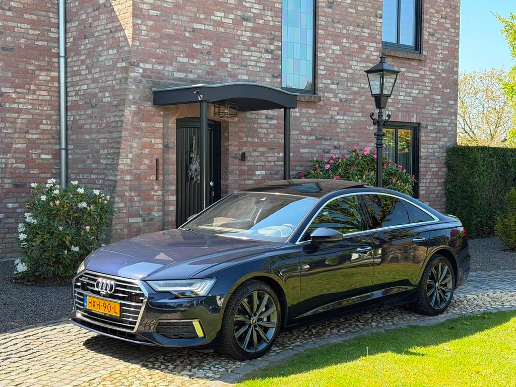 Audi A6 Limousine 50 TFSI e quattro Pano B&O Softclose HUD M, Automaat, Gebruikt, 4 cilinders, Blauw