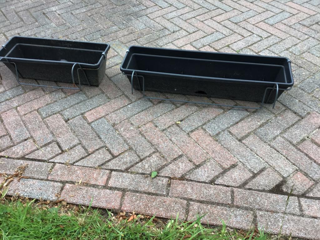 Plantenbakken balkonbakken bloembakken 3 stuks, Tuin en Terras, Bloembakken en Plantenbakken, Ophalen, Gebruikt, Kunststof, Minder dan 30 cm