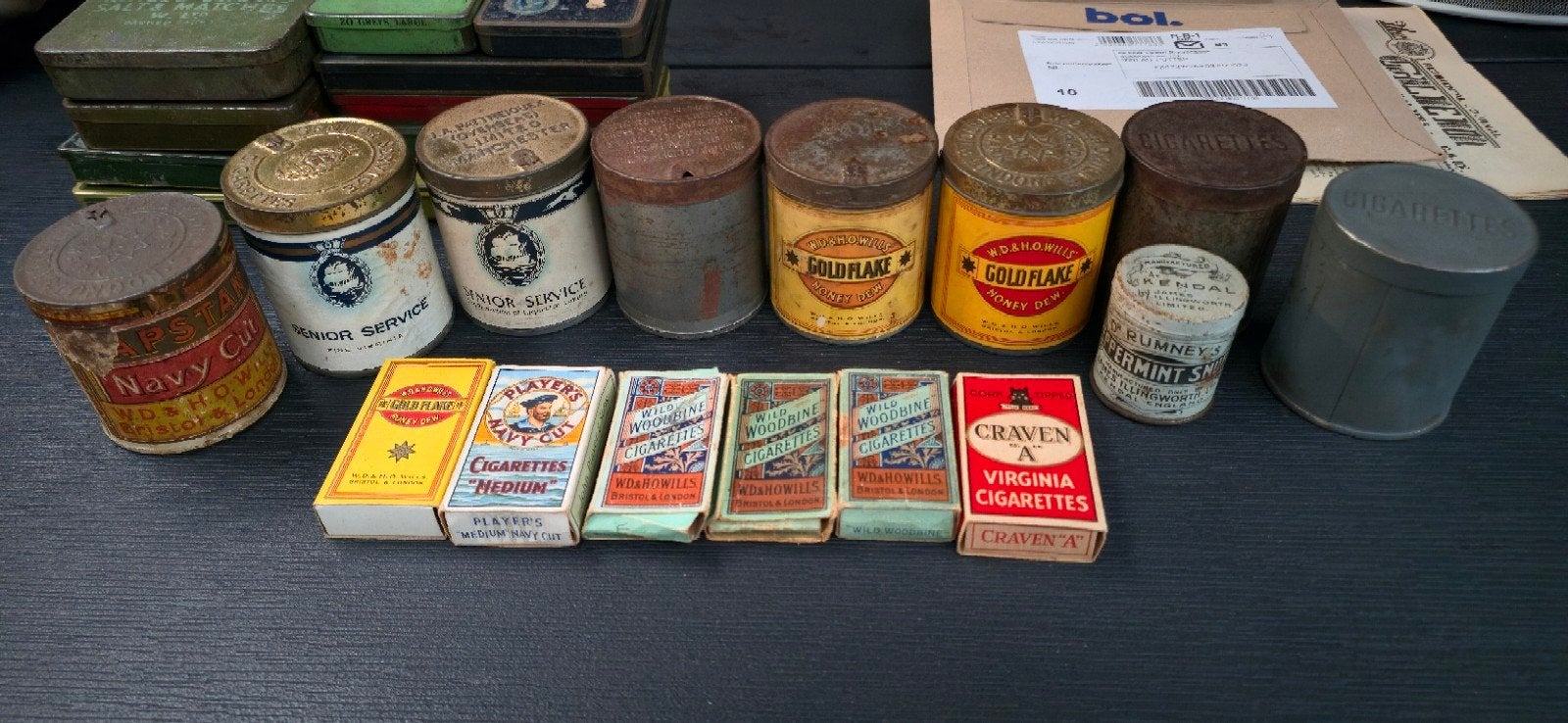 lot cigarette tins en packs, Ophalen of Verzenden, Overige soorten, Engeland