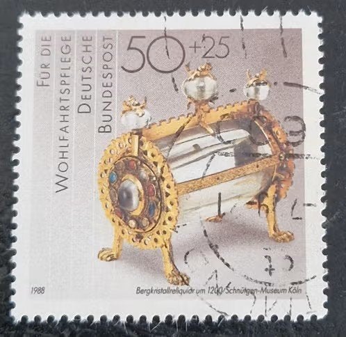 Duitsland 1988 - Yvert 1777 - Goud- en zilversmeedkunst, Ophalen of Verzenden, Overige periodes, Gestempeld