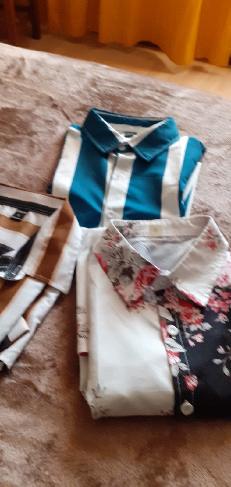 3 mooie blouse met korte mouw maat S, Kleding | Heren, Ophalen of Verzenden, Zo goed als nieuw, Shein, Halswijdte 38 (S) of kleiner