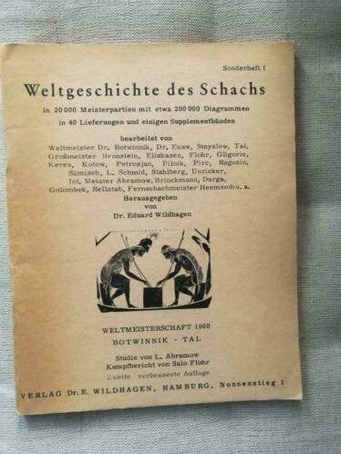 L.Abramow, Salo Flohr - Weltmeisterschaft 1960 Botwinnik-Tal, Ophalen of Verzenden, Minder dan 500 stukjes, Gebruikt, Schaken