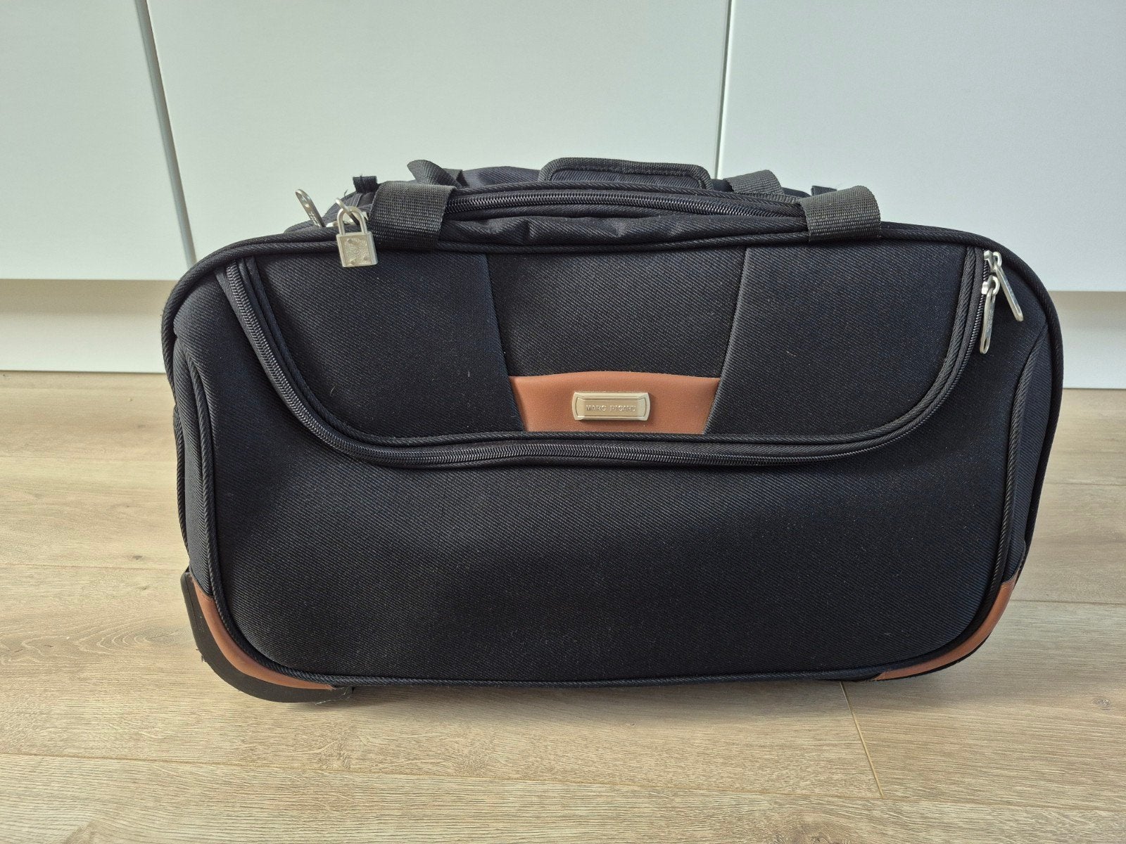 Marco picard reis/trolley tas, 40 tot 60 cm, Gebruikt, Zwart, Minder dan 35 cm
