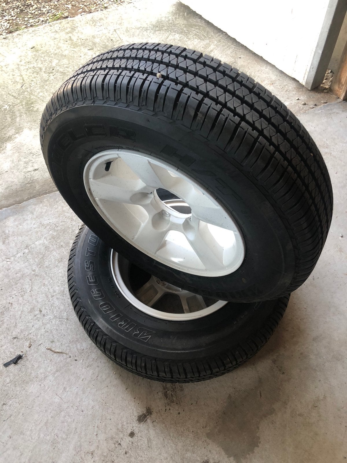 Bridgestone Dueler Suzuki Jimny, Auto-onderdelen, Banden en Velgen, Ophalen, Gebruikt, 15 inch, All Season