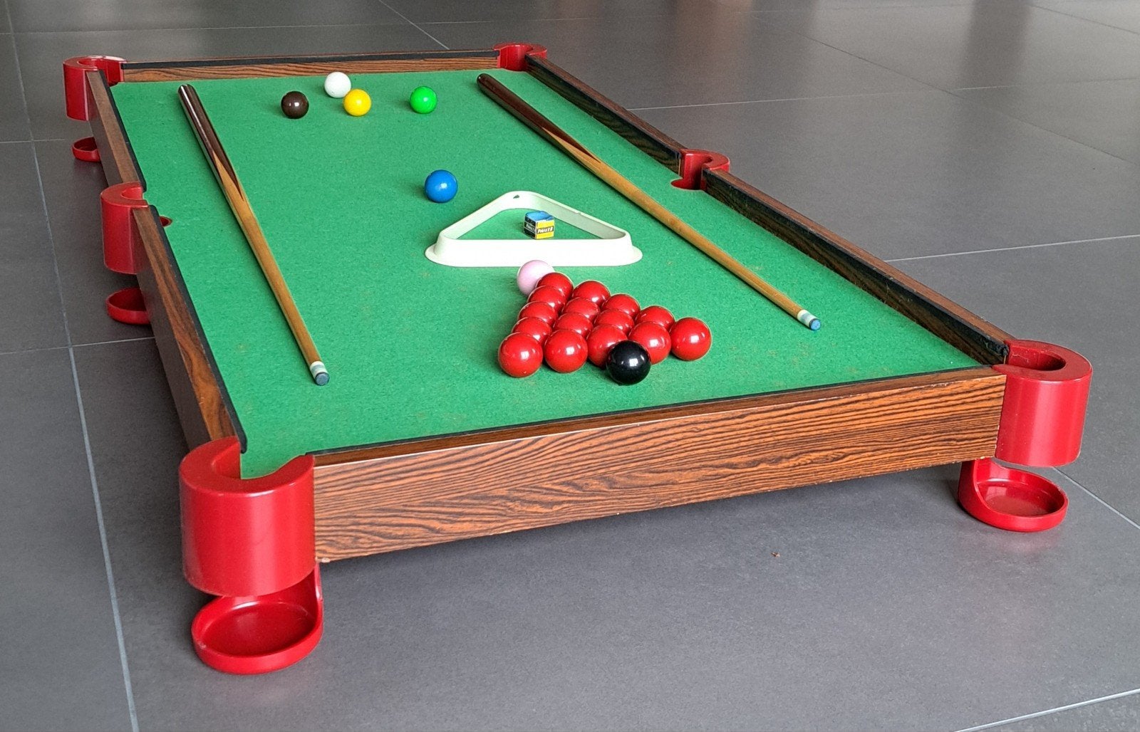 Tafelmodel snooker, biljart set 122x62 cm, Sport en Fitness, Biljarten en Poolen, Ophalen, Biljarttafel